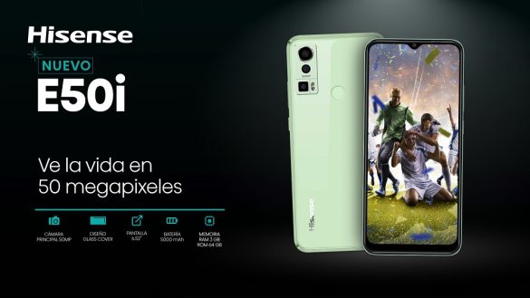 Hisense presenta en México su nuevo smartphone E50i, con 3 cámaras traseras y mayor batería