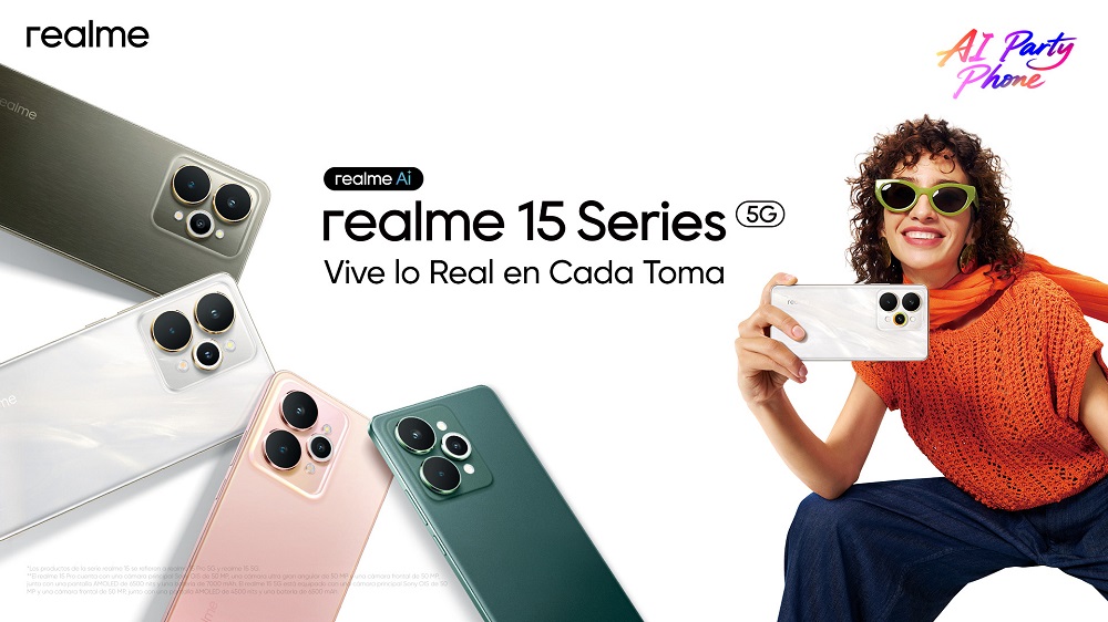 realme trae a México la Serie 15: creatividad sin límites con AI Edit Genie y diseño de alta costura