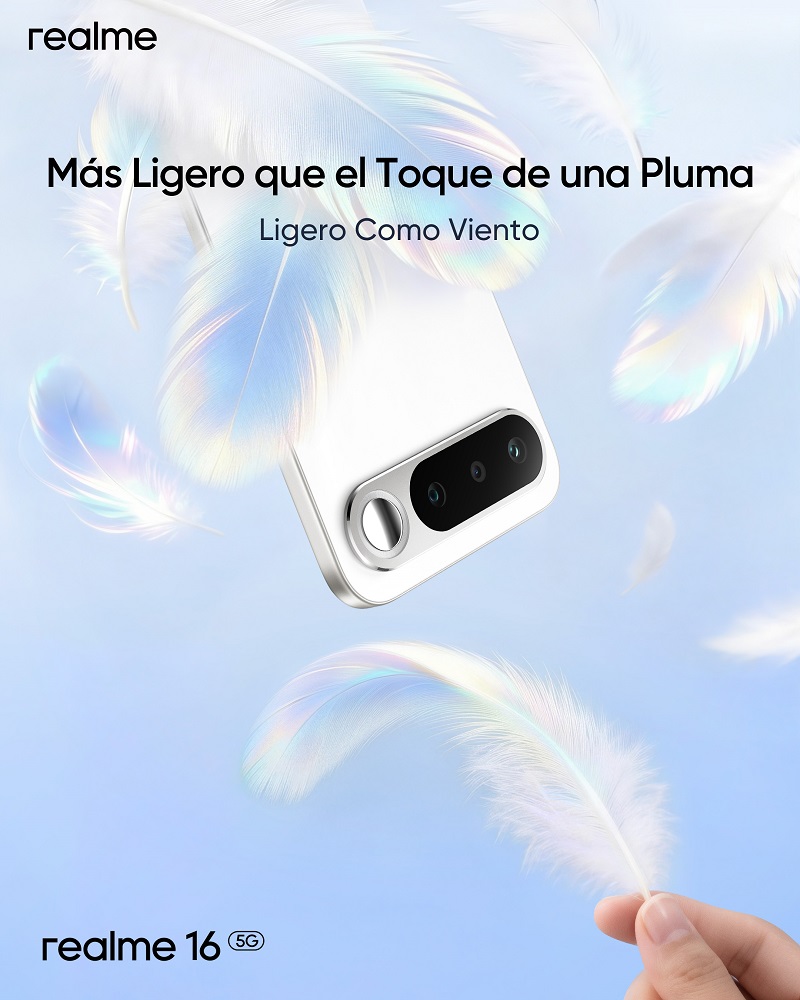 realme 16 5G Camera Bar con Selfie Mirror