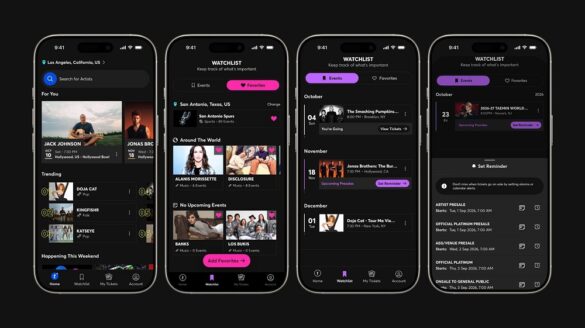 Ticketmaster Renueva su App para Hacer más Fácil y Personalizado Descubrir y Seguir Eventos en Vivo