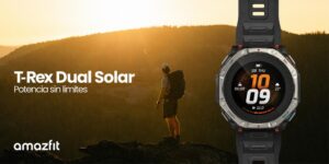 Amazfit presenta en México el nuevo T-Rex Dual Solar, el smartwatch que lleva la autonomía y la aventura a otro nivel